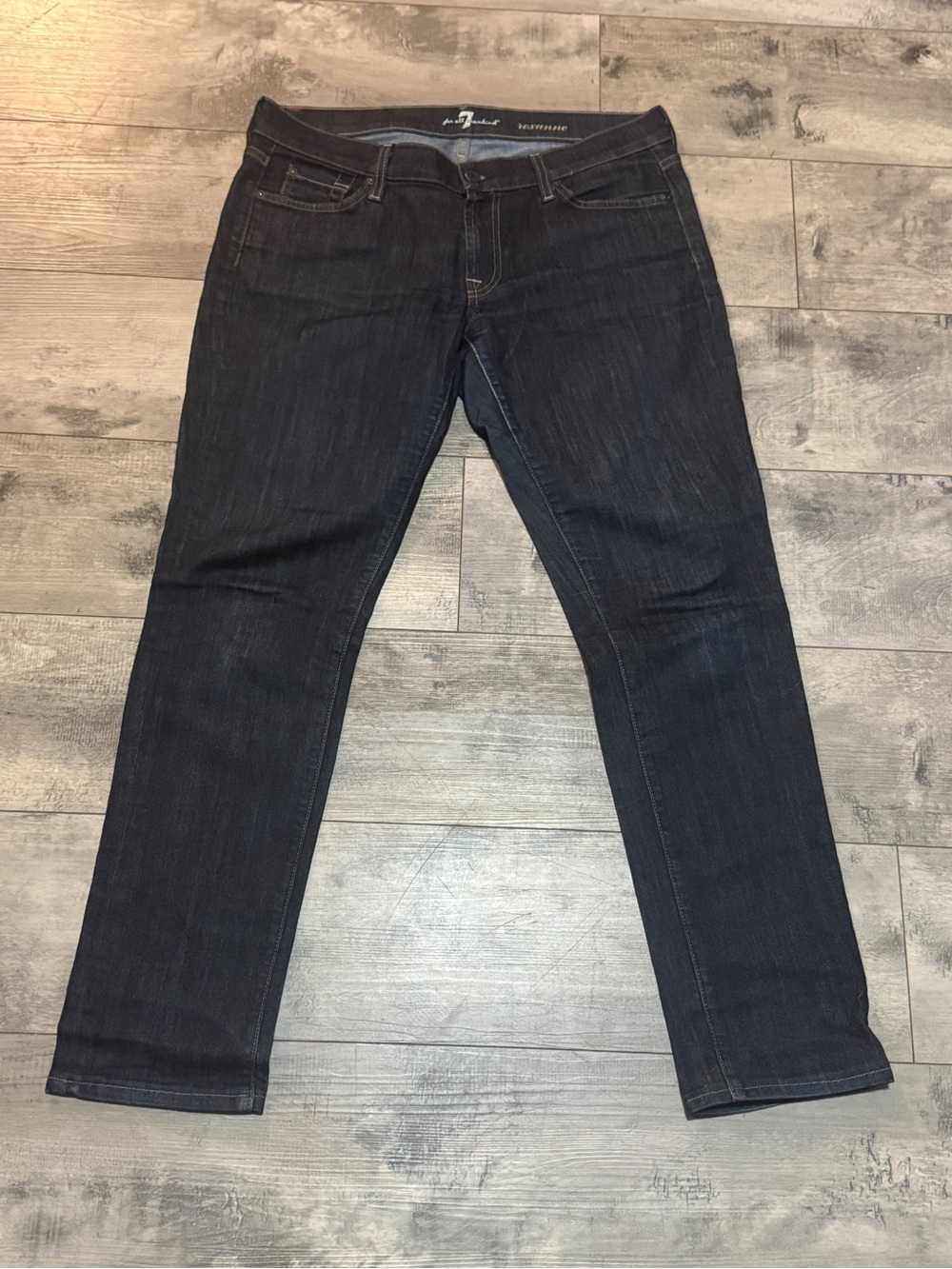 7 For All Mankind Women’s Roxanne Dark Wash Skinny Jeans, Size 31